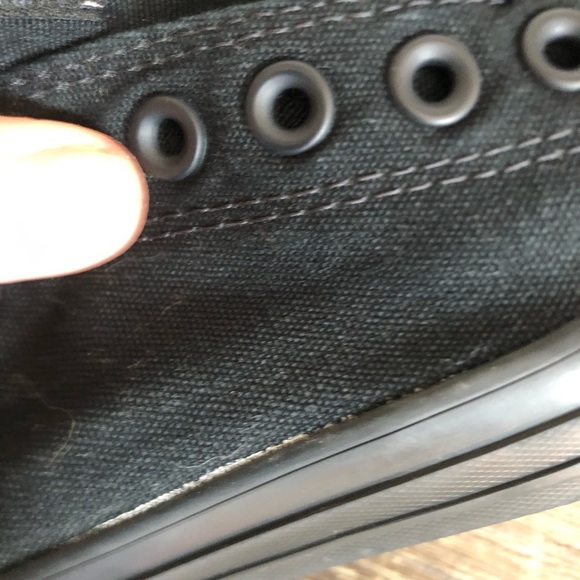 Converse Black Canvas Slip-On Sneakers - Picture 8 of 13
